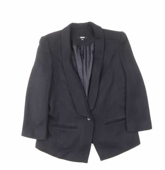 ASOS Womens Blue Jacket Blazer Size 16 Button