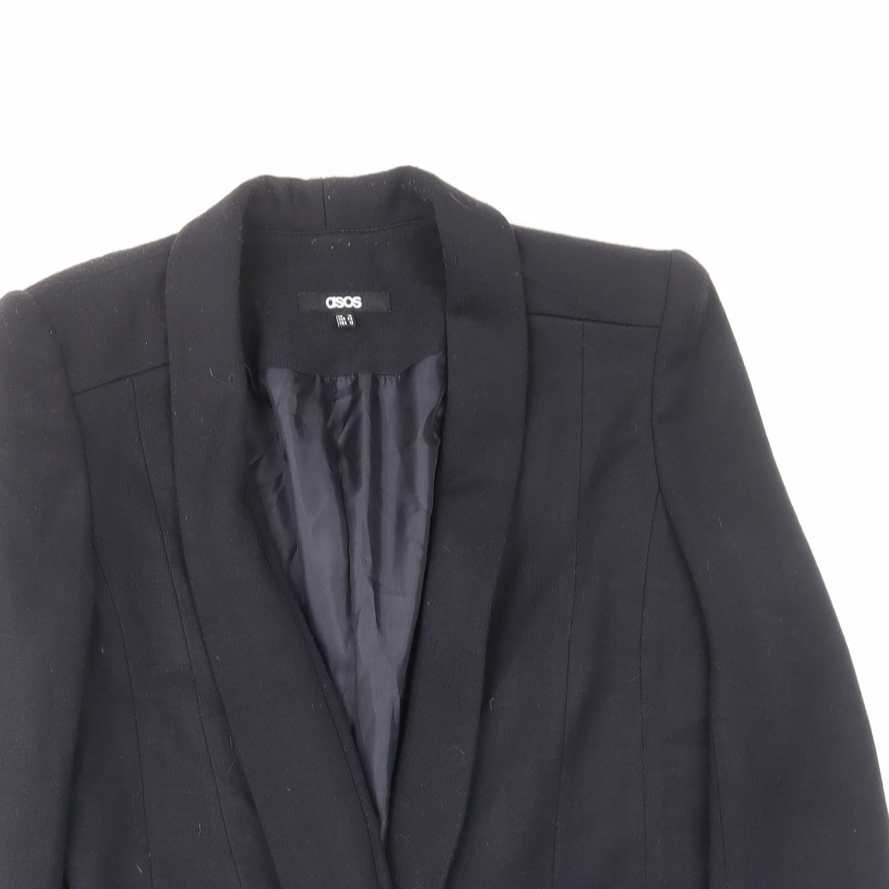 ASOS Womens Blue Jacket Blazer Size 16 Button
