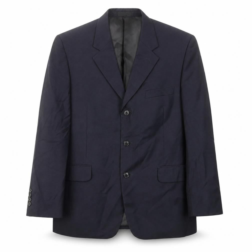 jeremy cobb Mens Blue Wool Jacket Suit Jacket Size 42 Regular