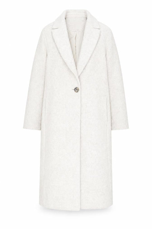 H&M Womens Beige Overcoat Coat Size XS Button