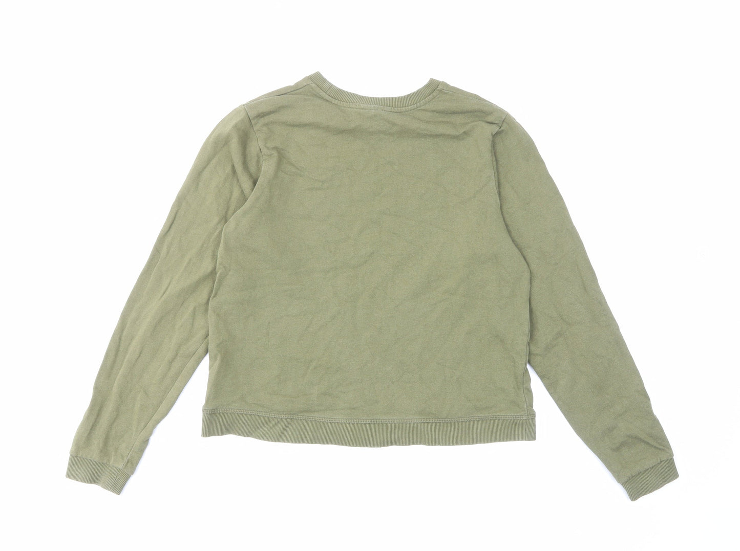 ASOS Womens Green Cotton Pullover Sweatshirt Size 6 Pullover
