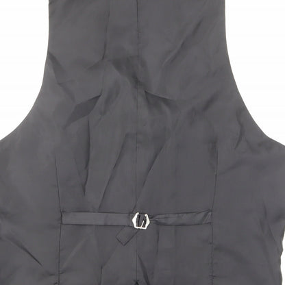 ONESIX5IVE Mens Grey Polyester Jacket Suit Trousers Size 44 Regular