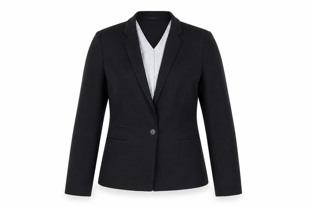 NEXT Womens Black Polyester Jacket Suit Jacket Size 12