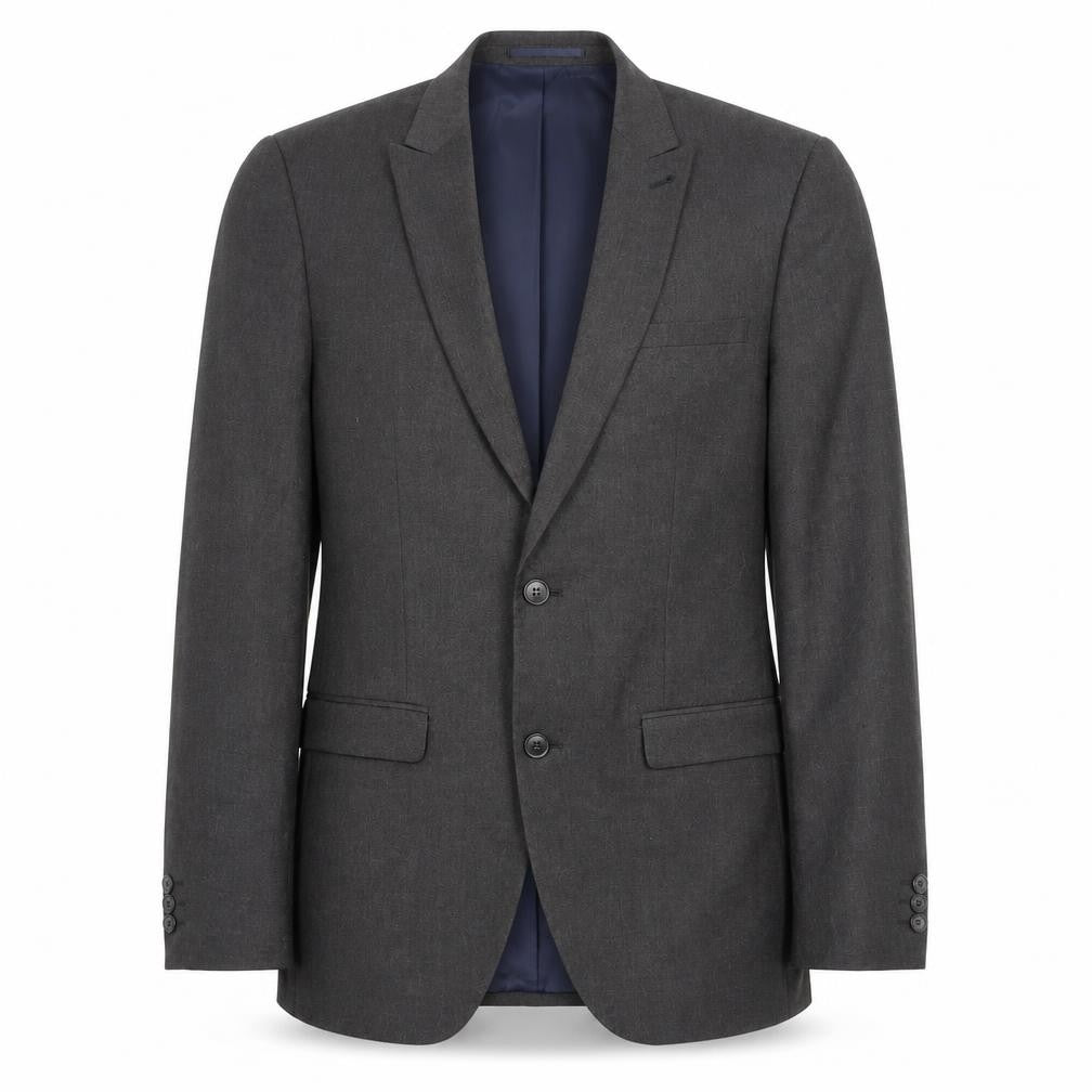 NEXT Mens Grey Wool Jacket Suit Jacket Size 38 Regular - Inside pockets