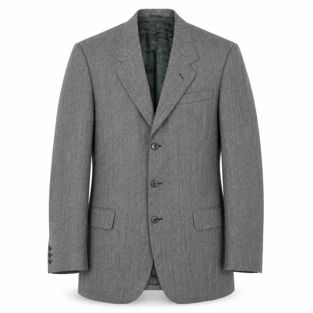 Ciro Citterio Mens Grey Wool Jacket Suit Jacket Size 42 Regular - Pockets