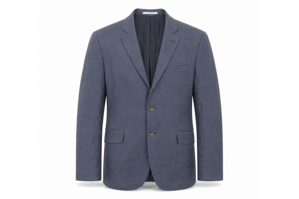Crew Clothing Mens Blue Camel Jacket Suit Jacket Size 40 Regular - Pockets