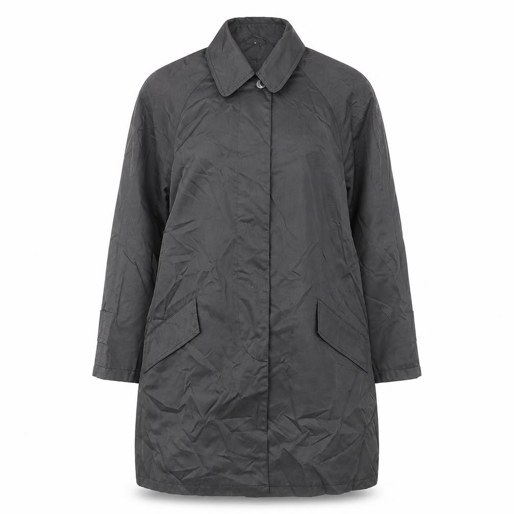 Four seasons Womens Black Jacket Size M Button - Pockets
