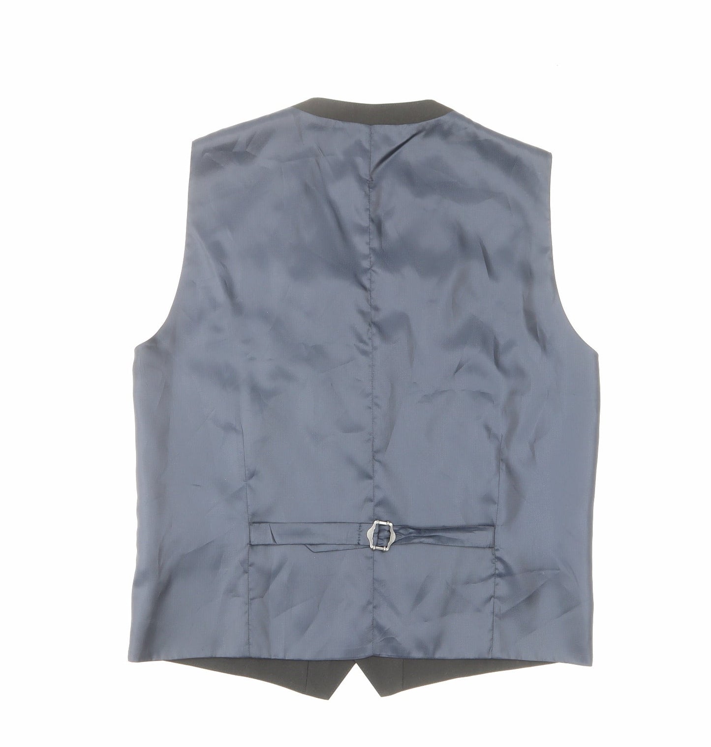 NEXT Mens Blue Polyester Jacket Suit Waistcoat Size 42 Regular
