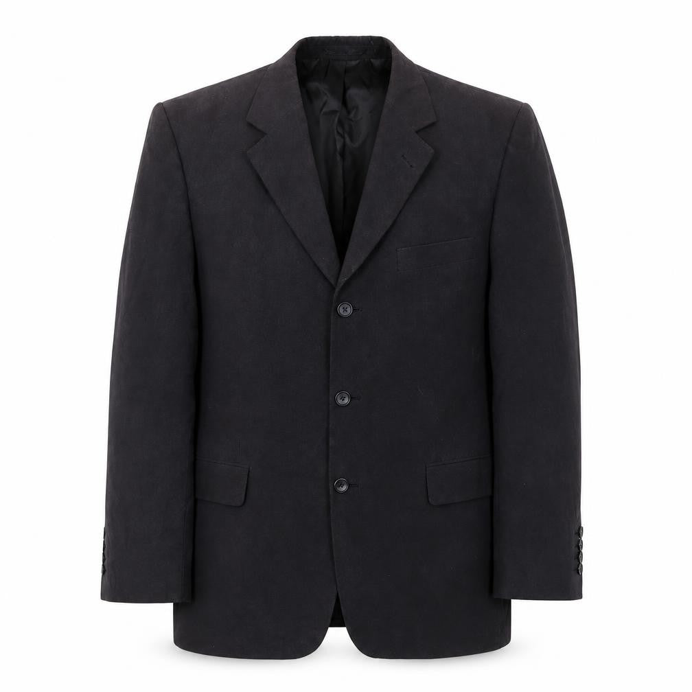 BHS Mens Black Polyester Jacket Suit Jacket Size 42 Regular - Inside pockets