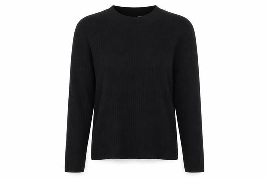 Divided by H&M Womens Black Crew Neck Acrylic Pullover Jumper Size L - Stretch