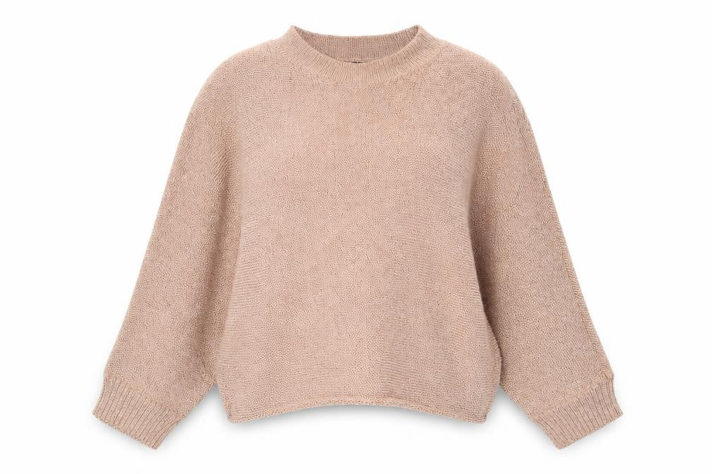 River Island Womens Brown Round Neck Striped Polyester Pullover Jumper Size S
