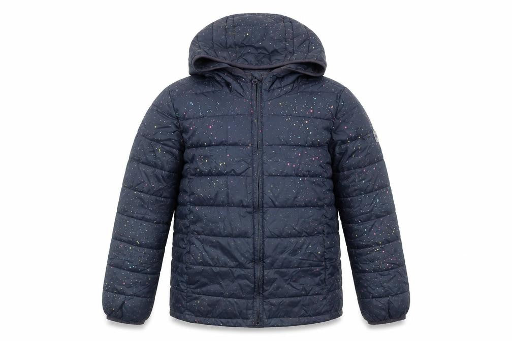 Gap Girls Blue Geometric Bomber Jacket Coat Size 2XL Zip