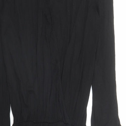 La Redoute Womens Black Polyester A-Line Size S V-Neck Pullover