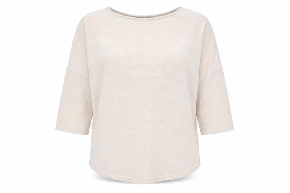 Phase Eight Womens Pink Geometric Nylon Basic Blouse Size 12 Round Neck
