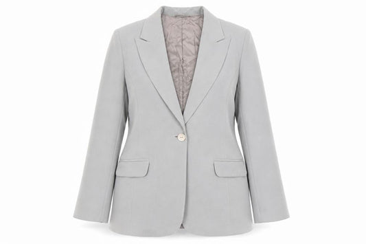 Country Casuals Womens Grey Polyester Jacket Suit Jacket Size 12