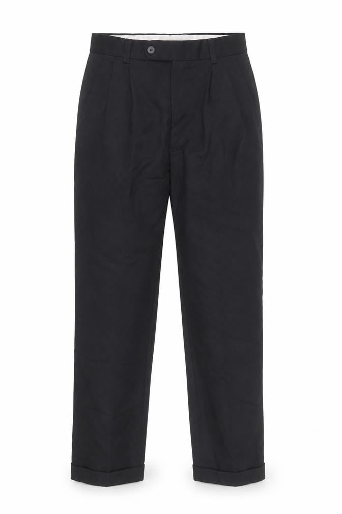 Woods & Gray Mens Black Polyester Trousers Size 28 in L28 in Regular Zip