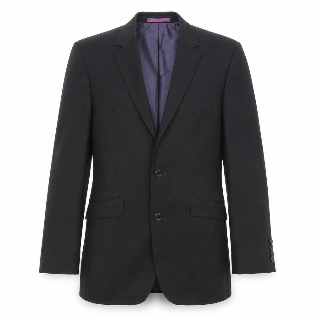 Burton Mens Black Polyester Jacket Suit Jacket Size 38 Regular