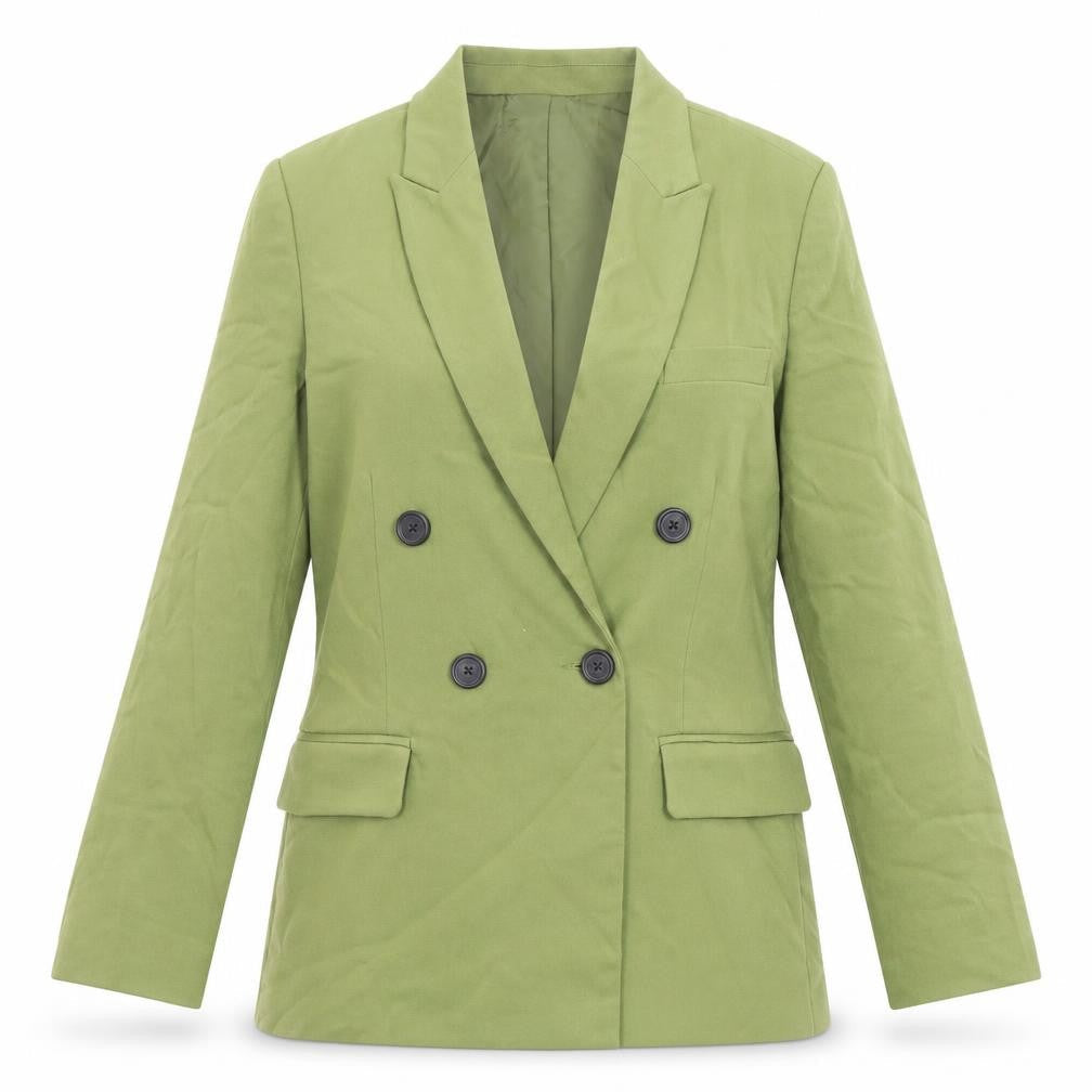 Stradivarius Womens Green Polyester Jacket Suit Jacket Size S