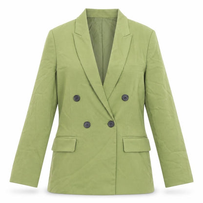 Stradivarius Womens Green Polyester Jacket Suit Jacket Size S