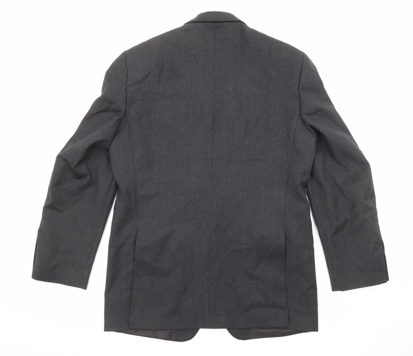 Greenwoods Mens Grey Wool Jacket Suit Jacket Size 38 Regular