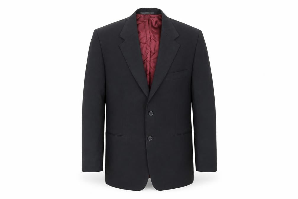 James Aubrey Mens Black Polyester Jacket Suit Jacket Size 44 Regular