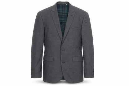 Next Mens Grey Check Polyester Jacket Suit Jacket Size 40 Regular