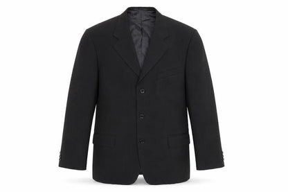 Armando Mens Black Polyester Jacket Suit Jacket Size 42 Regular