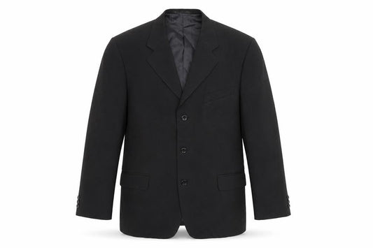 Armando Mens Black Polyester Jacket Suit Jacket Size 42 Regular