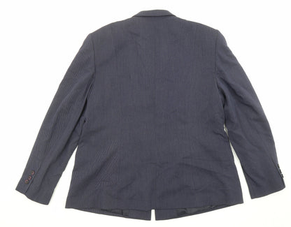 Debenhams Womens Blue Polyester Jacket Suit Jacket Size 16