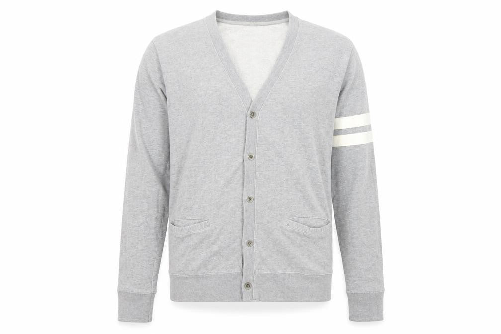 Graniph Mens Grey Cotton Pullover Sweatshirt Size S - Button-up