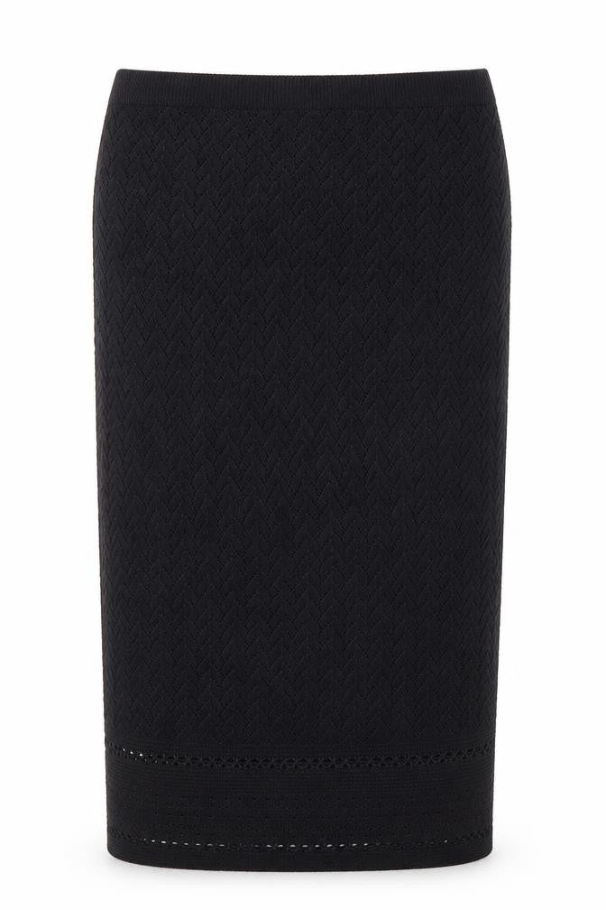 Lipsy Womens Black Acrylic Straight & Pencil Skirt Size 8