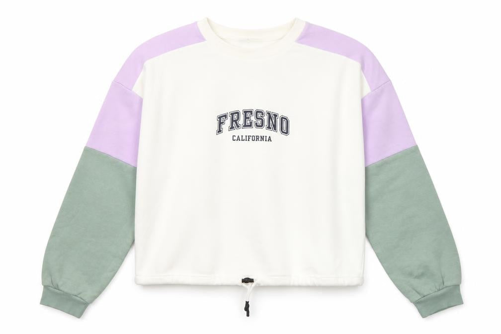 Divided by H&M Womens Multicoloured Colourblock Cotton Pullover Sweatshirt Size S Pullover - Fresno California