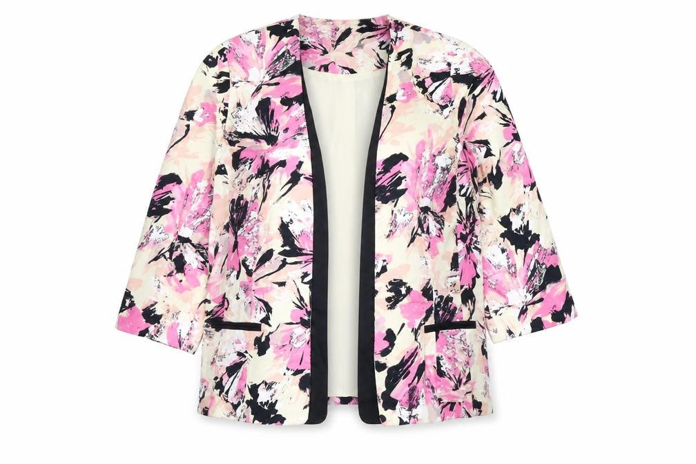 Limited Collection Womens Multicoloured Floral Jacket Size 14 - No closure jacket