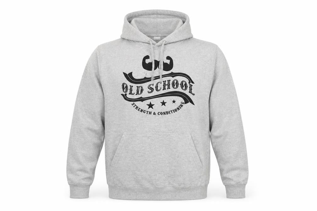 Built Up North Mens Grey Cotton Pullover Hoodie Size M