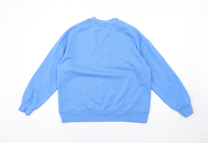 Preloved Disney Womens Blue Polyester Pullover Sweatshirt Size S Pullover - Lilo & Stitch - Back