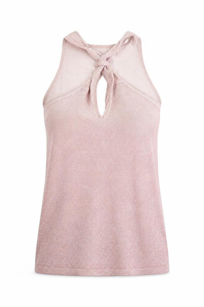 NEXT Womens Pink Viscose Basic Tank Size 8 Round Neck - Keyhole neck