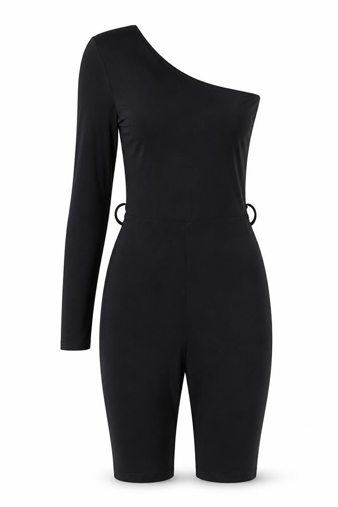 Missguided Womens Black Polyester Unitard One-Piece Size 6 L9 in Pullover
