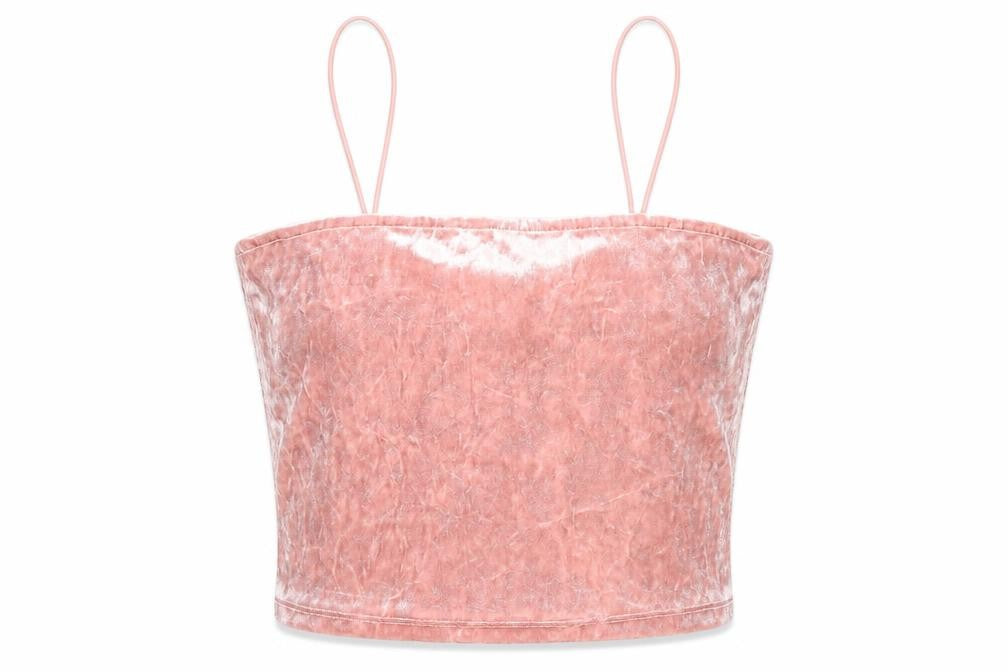 H&M Womens Pink Polyester Camisole Tank Size XS Square Neck