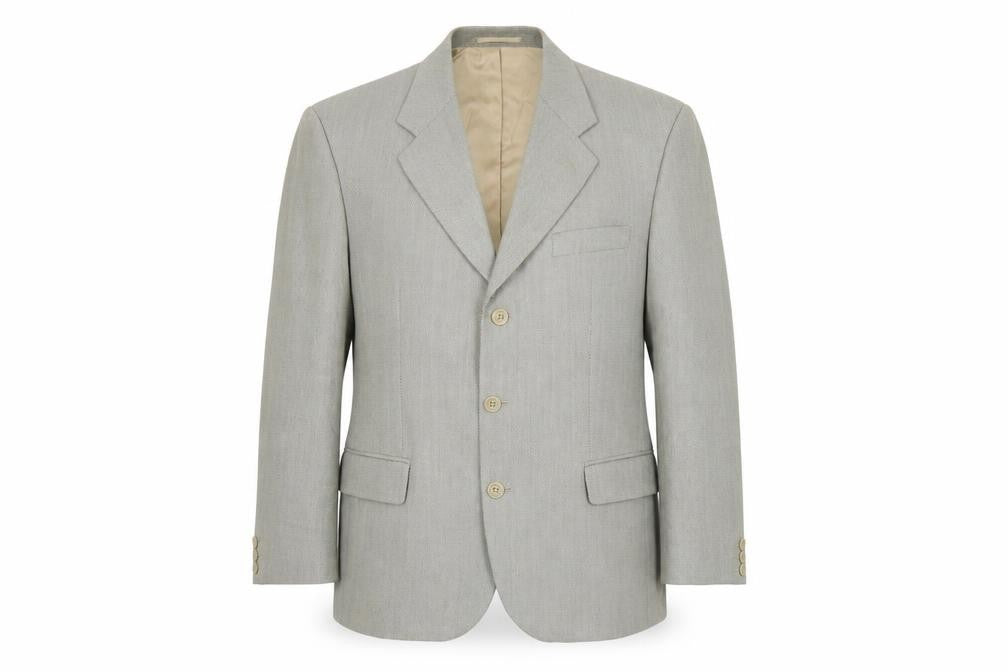 VARTEKS Mens Grey Polyester Jacket Suit Jacket Size 40 Regular