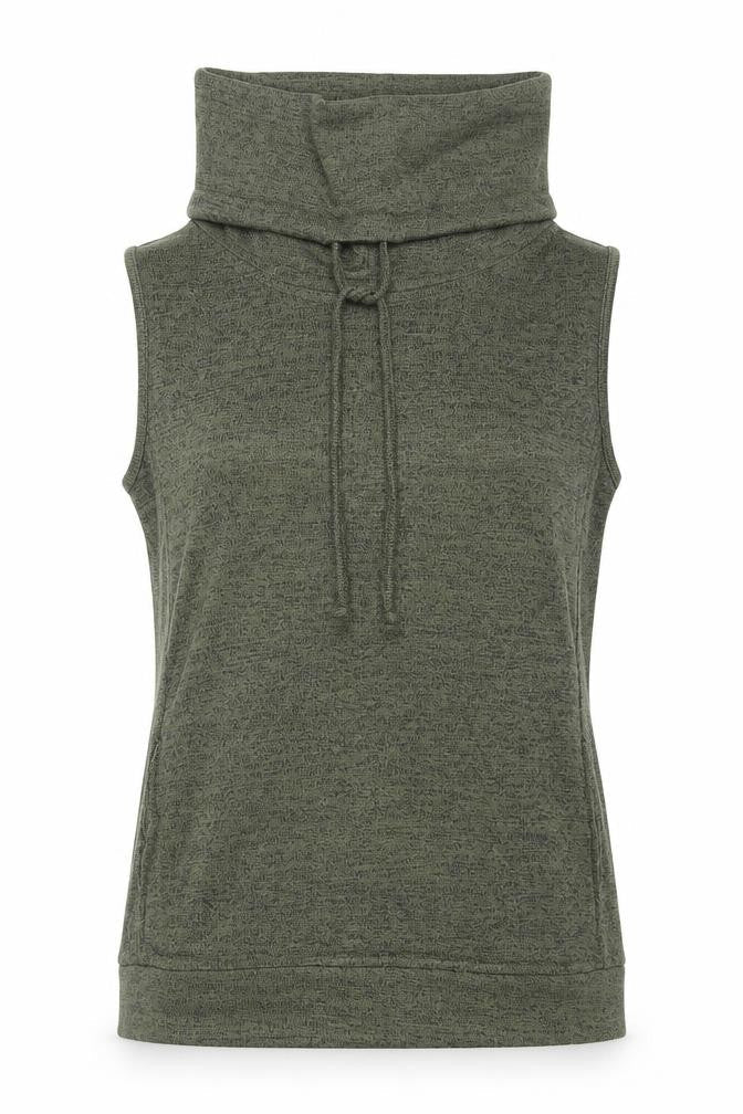 Select Womens Green Roll Neck Viscose Vest Jumper Size 12