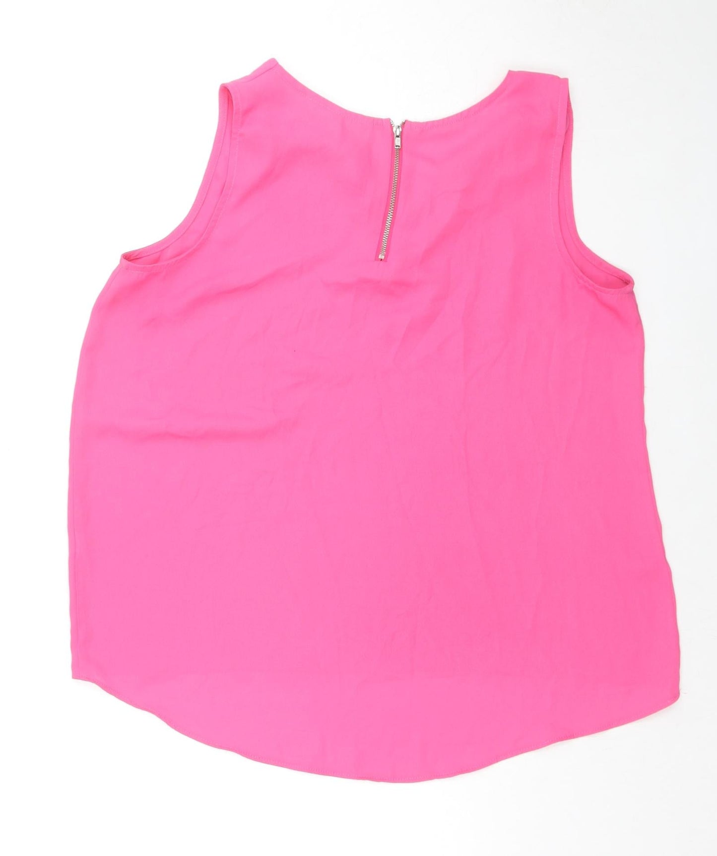 Red Herring Womens Purple Polyester Basic Tank Size 12 Round Neck