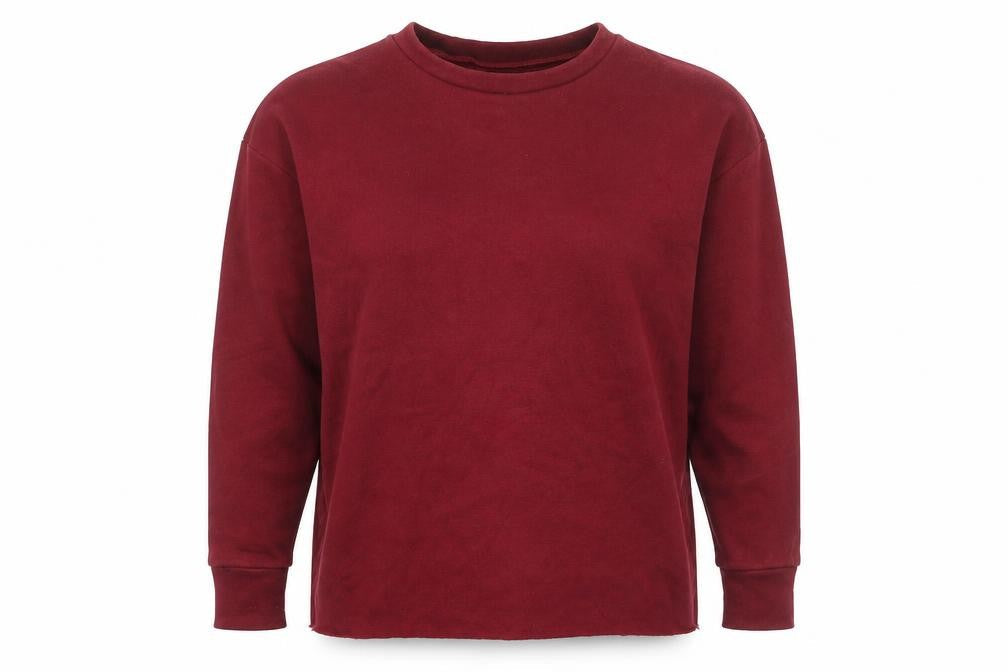 Lotd Womens Red Cotton Pullover Sweatshirt Size S Pullover - Cut Out Back Detail