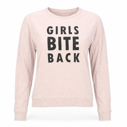 H&M Womens Beige Cotton Pullover Sweatshirt Size S Pullover - Girls Bite Back