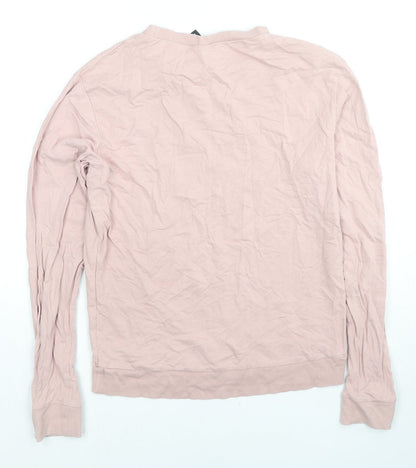 H&M Womens Beige Cotton Pullover Sweatshirt Size S Pullover - Girls Bite Back