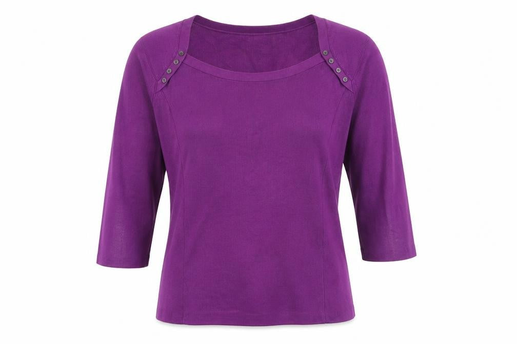Planet Womens Purple Round Neck Viscose Pullover Jumper Size XL