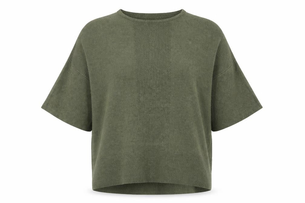 Warehouse Womens Green Round Neck Viscose Pullover Jumper Size 6