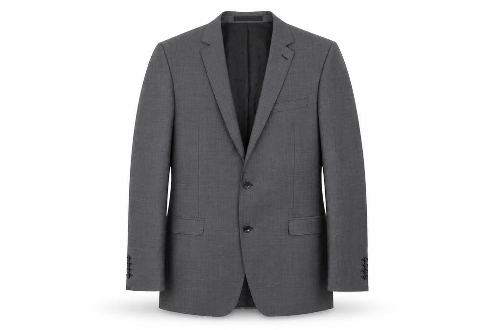 Blazer Mens Grey Wool Jacket Blazer Size 40 Regular