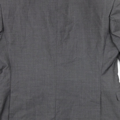 Blazer Mens Grey Wool Jacket Blazer Size 40 Regular