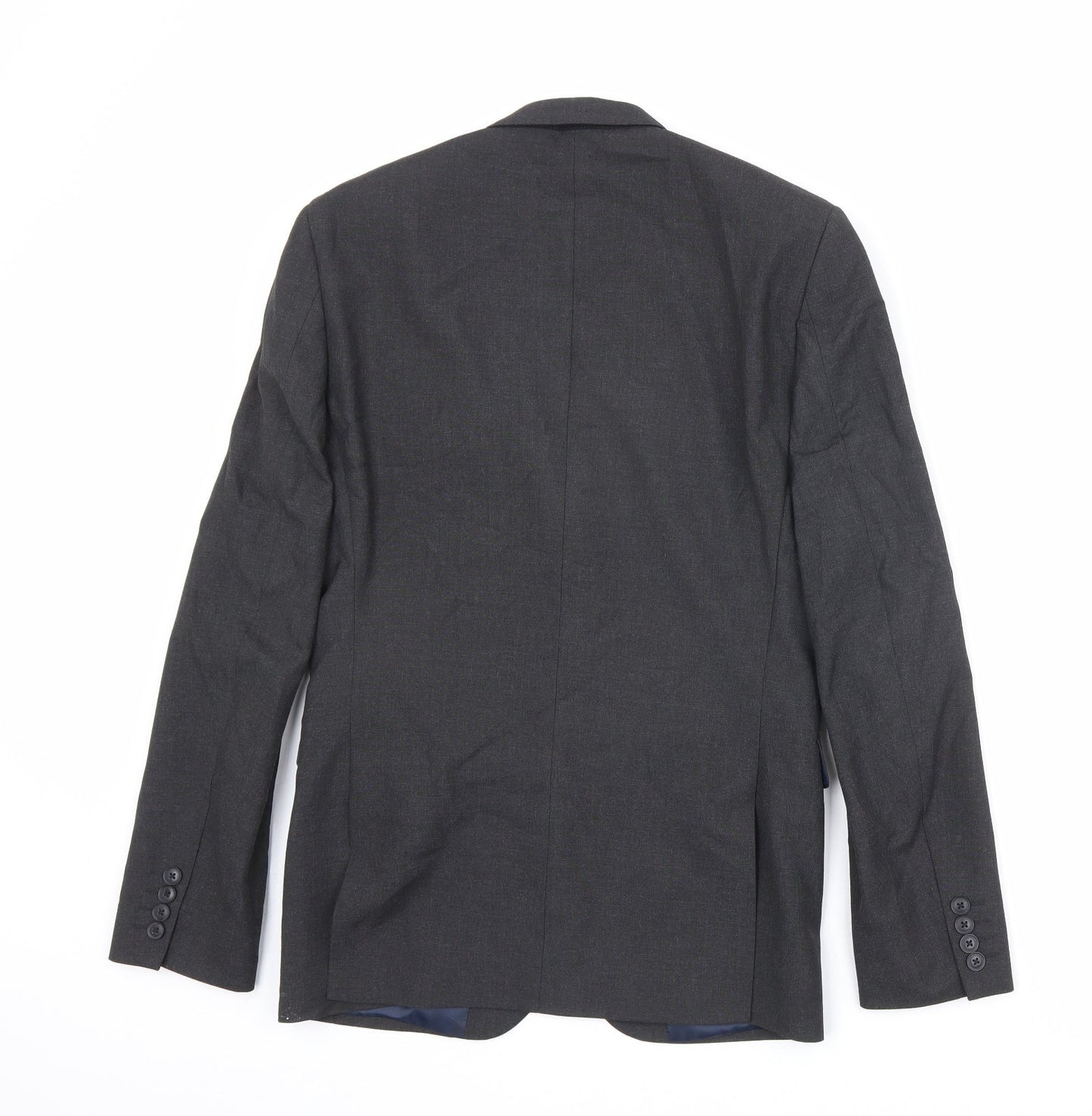 NEXT Mens Black Polyester Jacket Suit Jacket Size 36 Regular