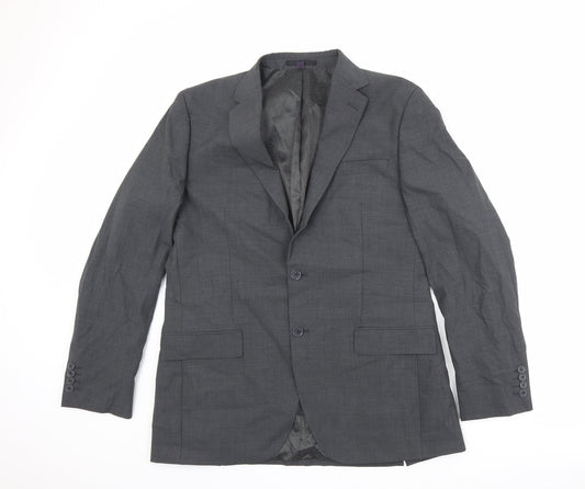 Marks and Spencer Mens Grey Wool Jacket Suit Jacket Size 42 Regular